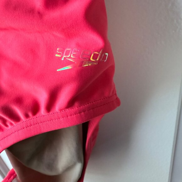 NWT Speedo Women's Pink Swimsuit One Piece Flex Double Cross Back Moderate Cut 8 - Picture 6 of 8